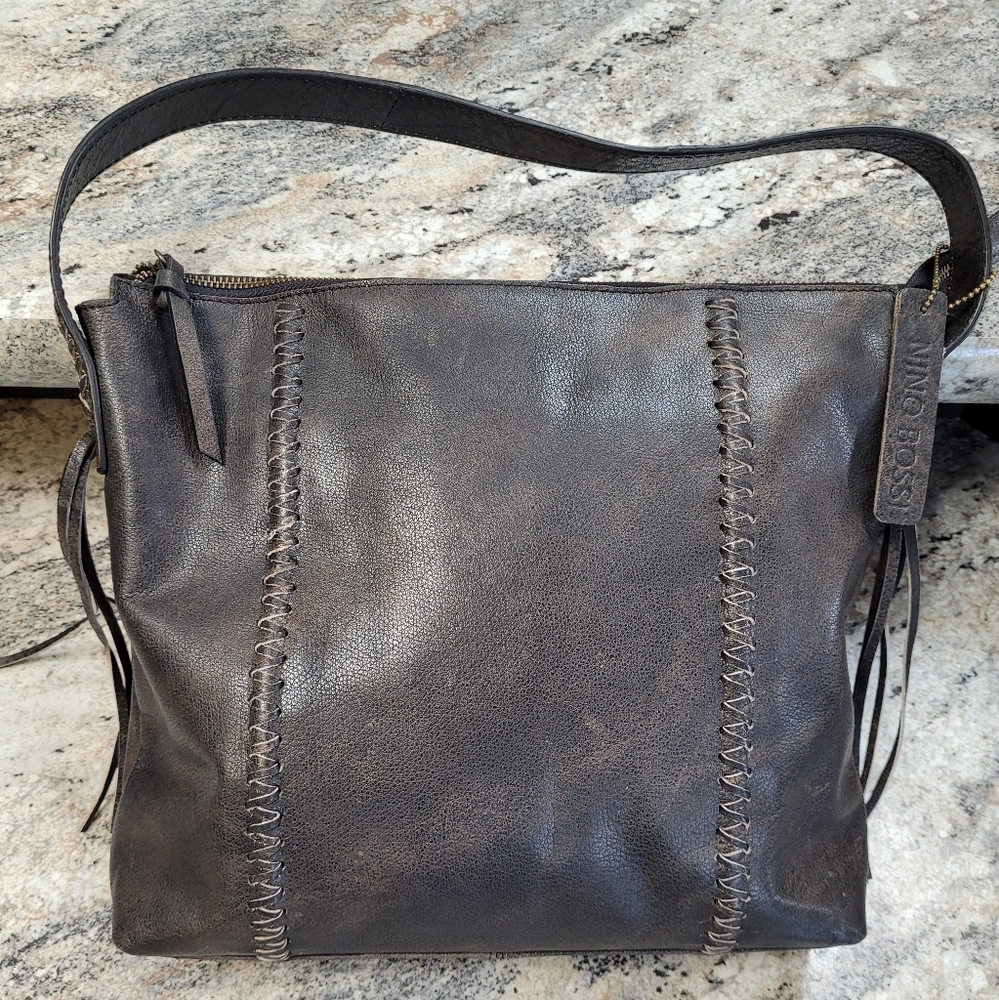 Nino BOSSI Genuine Leather Handbag. EUC.
